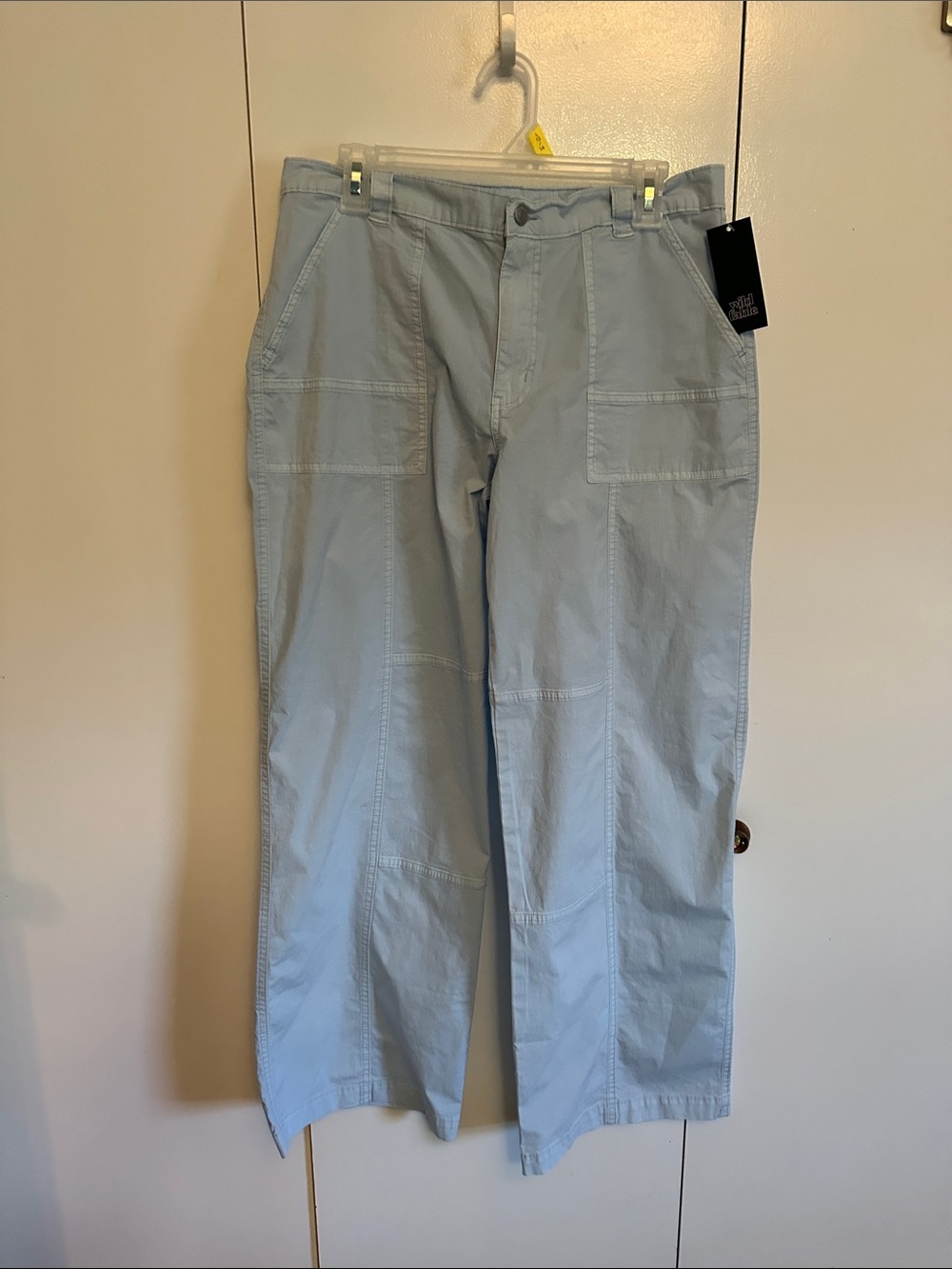 wild fable Light Blue Wide-Leg Utility Pants